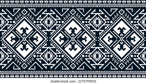 Abstract ethnic geometric print pattern design repeating background texture in black and white. EP.58.Vintage ornament print. Great for fabric and textile, wallpaper, packaging