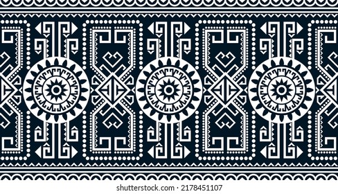 Abstract ethnic geometric print pattern design repeating background texture in black and white. EP.79.Vintage ornament print. Great for fabric and textile, wallpaper, packaging