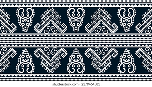 Resumen diseño de patrones de impresión geométrica étnica que repite textura de fondo en blanco y negro. EP.88.Huella de adorno vintage. Ideal para tejidos y textiles, papel pintado, embalaje