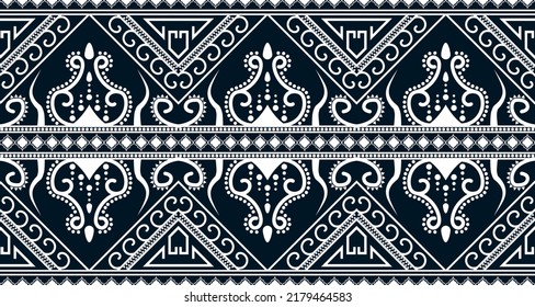 Abstract ethnic geometric print pattern design repeating background texture in black and white. EP.89.Vintage ornament print. Great for fabric and textile, wallpaper, packaging