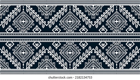 Abstract ethnic geometric print pattern design repeating background texture in black and white. EP.94.Vintage ornament print. Great for fabric and textile, wallpaper, packaging