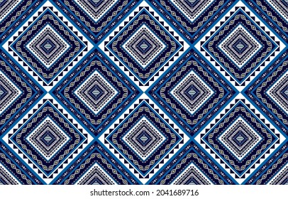 Abstract ethnic geometric seamless pattern. Design for background, illustration, wallpaper, fabric, texture, batik, carpet, clothing, embroidery