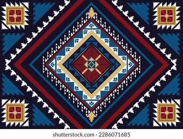 Abstract ethnic geometric, seamless pattern, graphic design geometric print pattern geometric seamless design for gift wrapping paper, carpet, wallpaper, clothing, wrap, fabric, cover, textile, Etc.