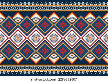 Abstract ethnic geometric, seamless pattern, graphic design geometric print pattern geometric seamless design for gift wrapping paper, carpet, wallpaper, clothing, wrap, fabric, cover, textile, Etc.