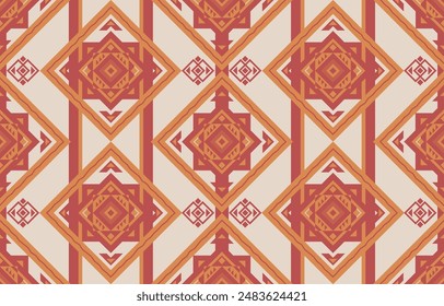 Abstractas diseño sin costuras geométricas étnicas para el fondo, Fondo de pantalla, textil, estampado, envoltura, tela, ropa, decoración del hogar. Ilustración vectorial