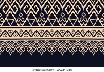 Abstract ethnic geometric symmetrical pattern design for background or wallpape. Product texture pattern for book, clothes, background in asian style