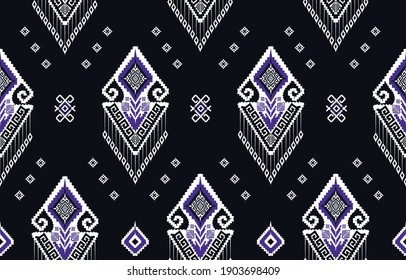 Abstract ethnic geometric symmetrical pattern design for background or wallpape. Product texture pattern for book, clothes, background in asian style