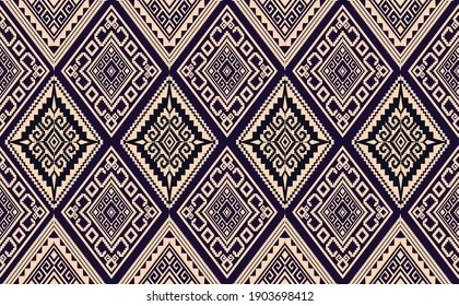 Abstract ethnic geometric symmetrical pattern design for background or wallpape. Product texture pattern for book, clothes, background in asian style