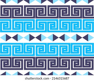 Abstract ethnic geometric tribal motif Aztec patterns colorful design for background, wallpaper, clothing, wrapping, fabric, Vector illustration.