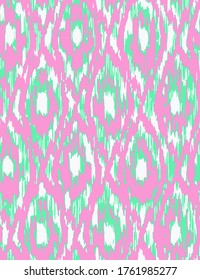 Abstract Ethnic Ikat Argyle Geometric Shapes Repeating Vector Pattern Isolated Background