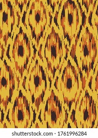 Abstract Ethnic Ikat Argyle Geometric Shapes Repeating Vector Pattern Isolated Background
