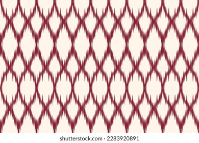 Abstract Ethnic ikat art. Seamless pattern in tribal, folk embroidery, and Mexican style. Aztec geometric art ornament print.Design for carpet, cover.wallpaper, wrapping, fabric, clothing. blinds