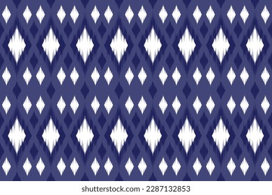 Abstract Ethnic ikat art. Seamless pattern in tribal, folk embroidery, and Mexican style. Aztec geometric art ornament print. vector design for fashion, fabric, wallpaper, cover, wrapping carpet.