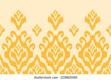 Abstract ethnic ikat background. Geometric seamless pattern in tribal. Fabric Indian style. Design for wallpaper, vector illustration, fabric, clothing, carpet, textile, batik, embroidery.
