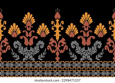Abstrakter ethnischer Hintergrund. Ethnische nahtlose Muster in Stämmen. Die Einrichtung ist im mexikanischen Stil gehalten. Design für Tapeten, Vektorgrafik, Gewebe, Kleidung, Teppich, Textilien, Batik, Stickereien.