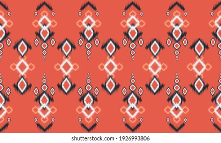 Abstrakter, ethnischer Katzenhintergrund. 
, Teppich, Tapete, Kleidung, Umhüllung, Batik, Stoff, Vektorgrafik.Stickereistil.