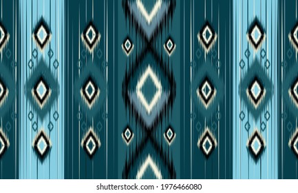 Abstract ethnic ikat chevron pattern background. ,carpet,wallpaper,clothing,wrapping,Batik,fabric,Vector illustration.embroidery style.