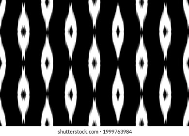 Resumen del origen étnico de los ikat chevron patrón. ,alfombra,papel pintado,ropa,envoltura,Batik,tela,Ilustración vectorial.estilo bordado.