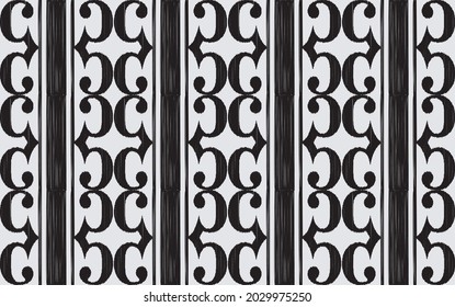 Abstract ethnic ikat chevron pattern background Traditional pattern on the fabric in Indonesia and other Asian countries