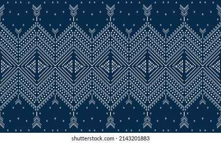 Abstract ethnic ikat chevron pattern background. 
,carpet,wallpaper,clothing,wrapping,Batik,fabric,Vector illustration.embroidery style.
