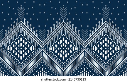 Resumen del origen étnico de los ikat chevron patrón. 
,alfombra,papel pintado,ropa,envoltura,Batik,tela,Ilustración vectorial.estilo bordado.
