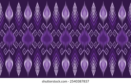Ilustración vectorial de patrón de tela ikat étnica Abstractas. Patrón sin fisuras en estilo tribal azteca. Diseño para fondo, Fondo de pantalla, tela, ropa, batik, alfombra o impresión textil.