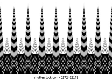 Abstract ethnic ikat pattern background. ,carpet,wallpaper,clothing,wrapping,Batik,fabric,Vector illustration.embroidery style.