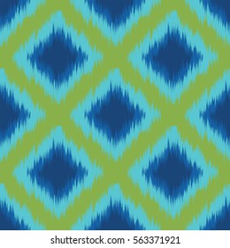 Abstract ethnic ikat pattern background Traditional pattern on the fabric in Indonesia and other Asian countries