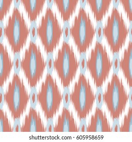 Abstract ethnic ikat pattern background Traditional pattern on the fabric in Indonesia and other Asian countries