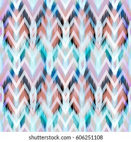 Abstract ethnic ikat pattern background Traditional pattern on the fabric in Indonesia and other Asian countries