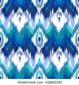 Abstract ethnic ikat pattern background Traditional pattern on the fabric in Indonesia and other Asian countries