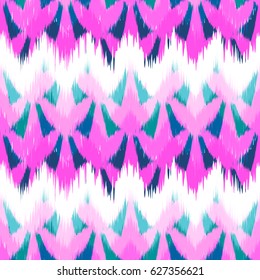 Abstract ethnic ikat pattern background Traditional pattern on the fabric in Indonesia and other Asian countries