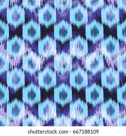 Abstract ethnic ikat pattern background Traditional pattern on the fabric in Indonesia and other Asian countries