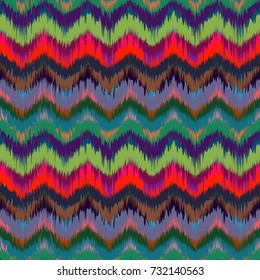 Abstract ethnic ikat pattern background Traditional pattern on the fabric in Indonesia and other Asian countries