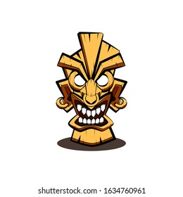 Abstract ethnic mask vector concept design