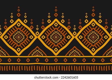 Resumen de arte étnico nativo. Patrón geométrico étnico sin costuras en las tribus. Tela de estilo indio. Diseño para fondo, papel pintado, ilustración, tela, ropa, alfombra, textil, batik, bordado.
