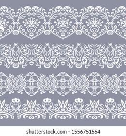 Lace Seamless Pattern Vetor Stock Livre De Direitos Shutterstock