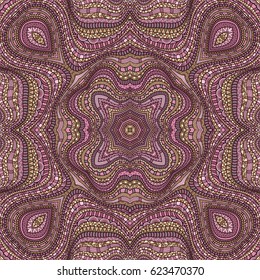 Abstract ethnic ornamental vector background. Seamless pattern
