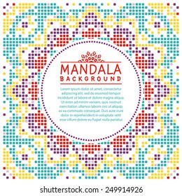 Abstract Ethnic Ornate Background For Design