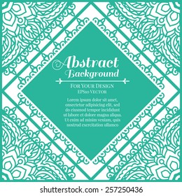 Abstract Ethnic Ornate Background For Design