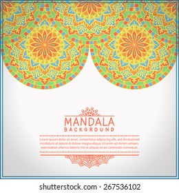 Abstract Ethnic Ornate Background For Design