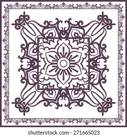 Abstract Ethnic Ornate Background For Design