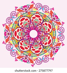 Abstract Ethnic Ornate Background For Design