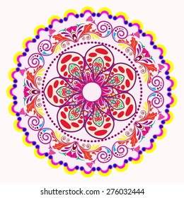 Abstract Ethnic Ornate Background For Design