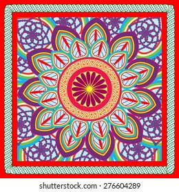 Abstract Ethnic Ornate Background For Design