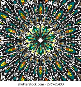 Abstract Ethnic Ornate Background For Design