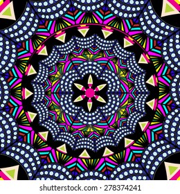 Abstract Ethnic Ornate Background For Design