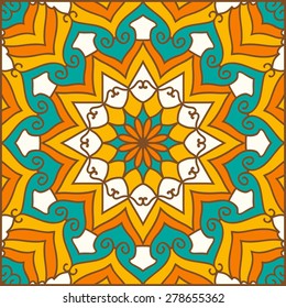 Abstract Ethnic Ornate Background For Design