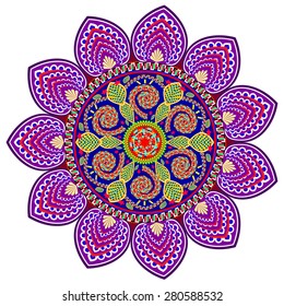 Abstract Ethnic Ornate Background For Design