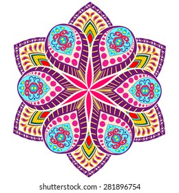 Abstract Ethnic Ornate Background For Design